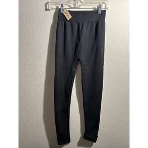 Women’s Odiva Charcoal Grey Leggings One Size Regular NWT Stretch Thicker